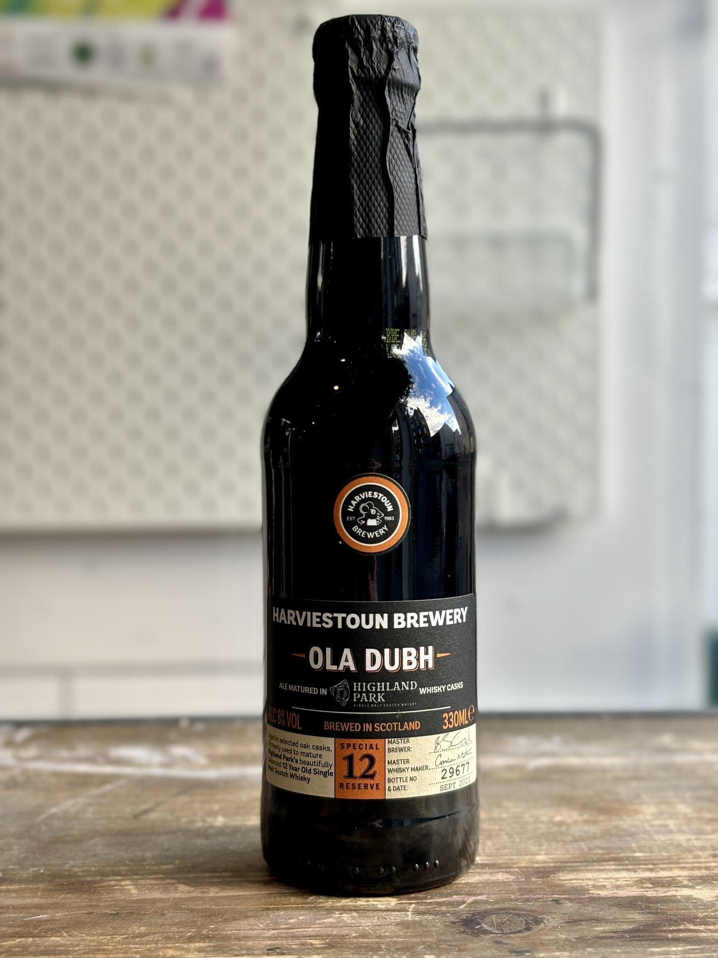 Harviestoun Ola Dubh 12 Year Old at The Beerhive, Edinburgh. Free UK shipping.