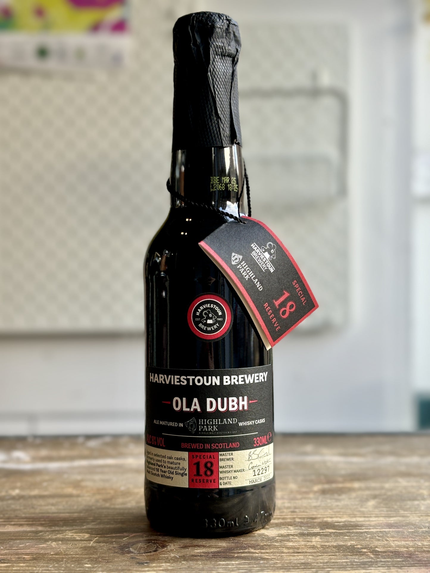 Harviestoun Ola Dubh 18 Year Old at The Beerhive, Edinburgh. Free UK shipping.