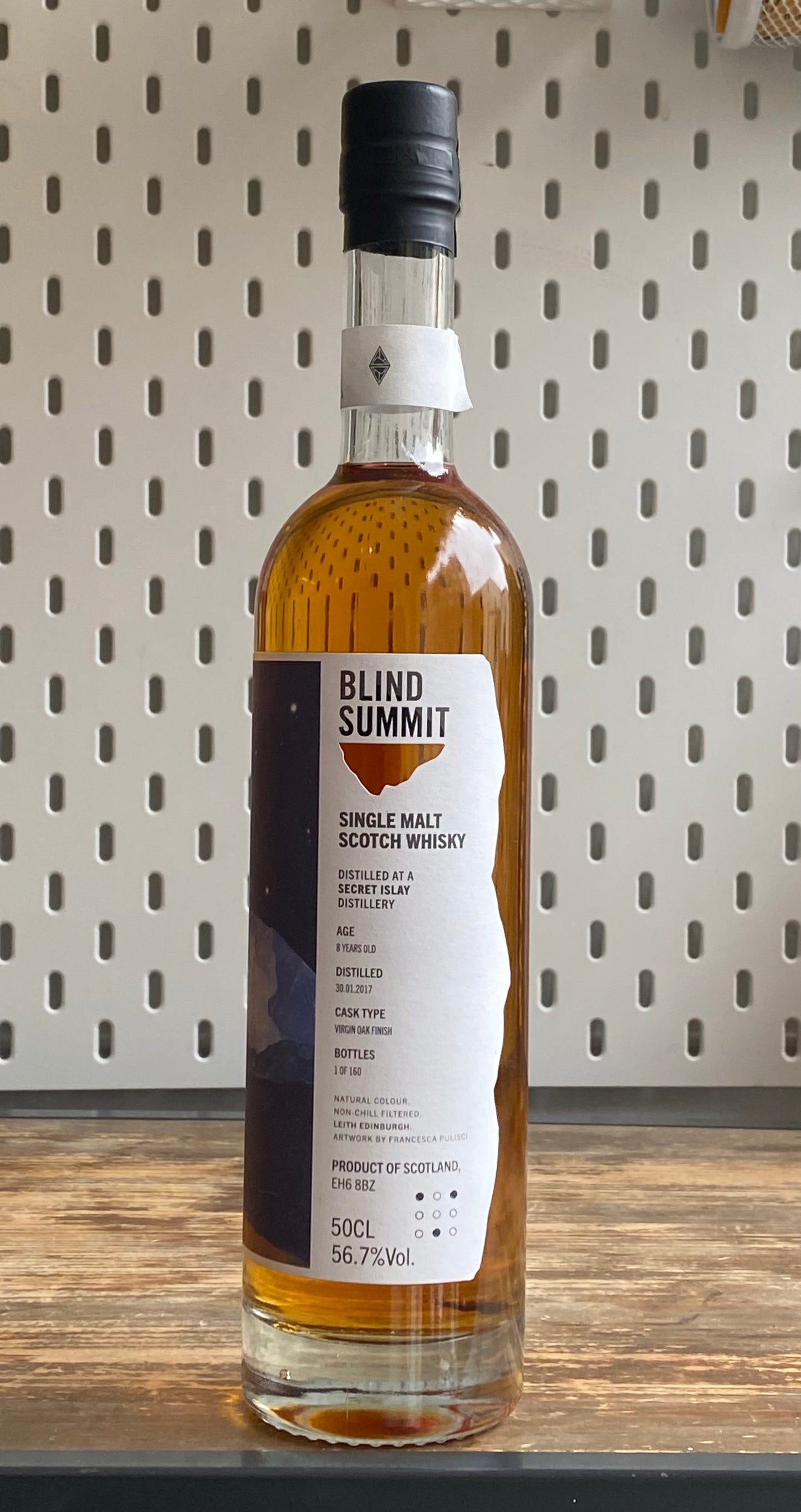 Blind Summit Secret Islay 8 Year Old, Virgin Oak Finish at The Beerhive, Edinburgh. Free UK shipping.