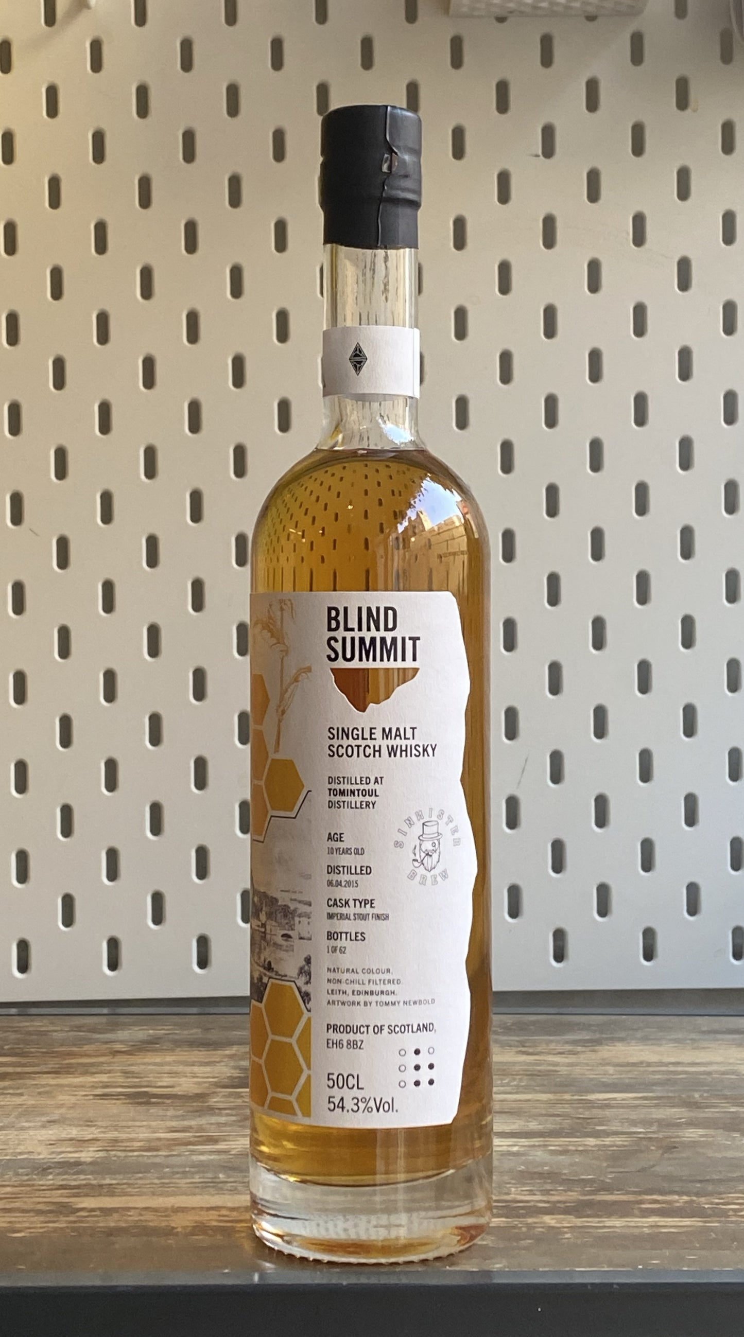Blind Summit X Sinnister X The Beerhive Tomintoul 10 Year Old at The Beerhive, Edinburgh. Free UK shipping.