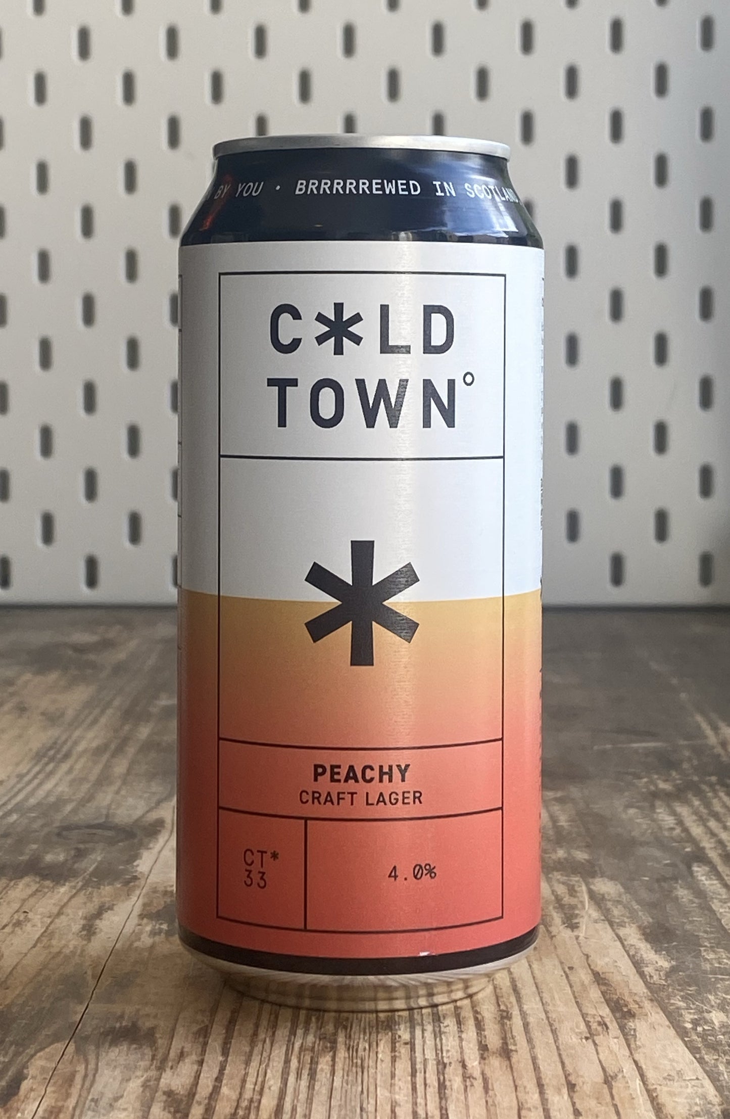 Cold Town Peachy Lager at The Beerhive, Edinburgh. Free UK shipping.
