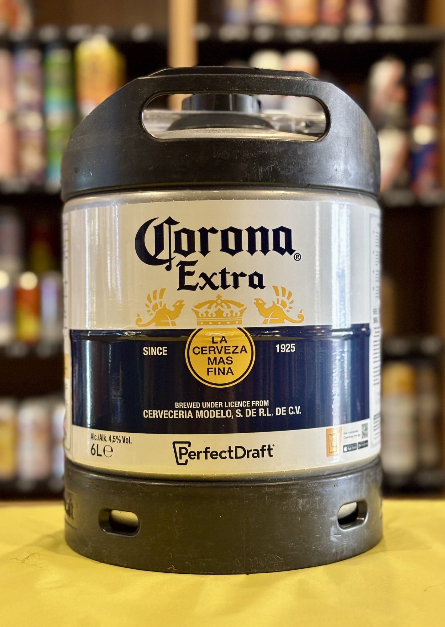 Corona Extra Perfect Draft 6 Litre Keg at The Beerhive, Edinburgh. Free UK shipping.