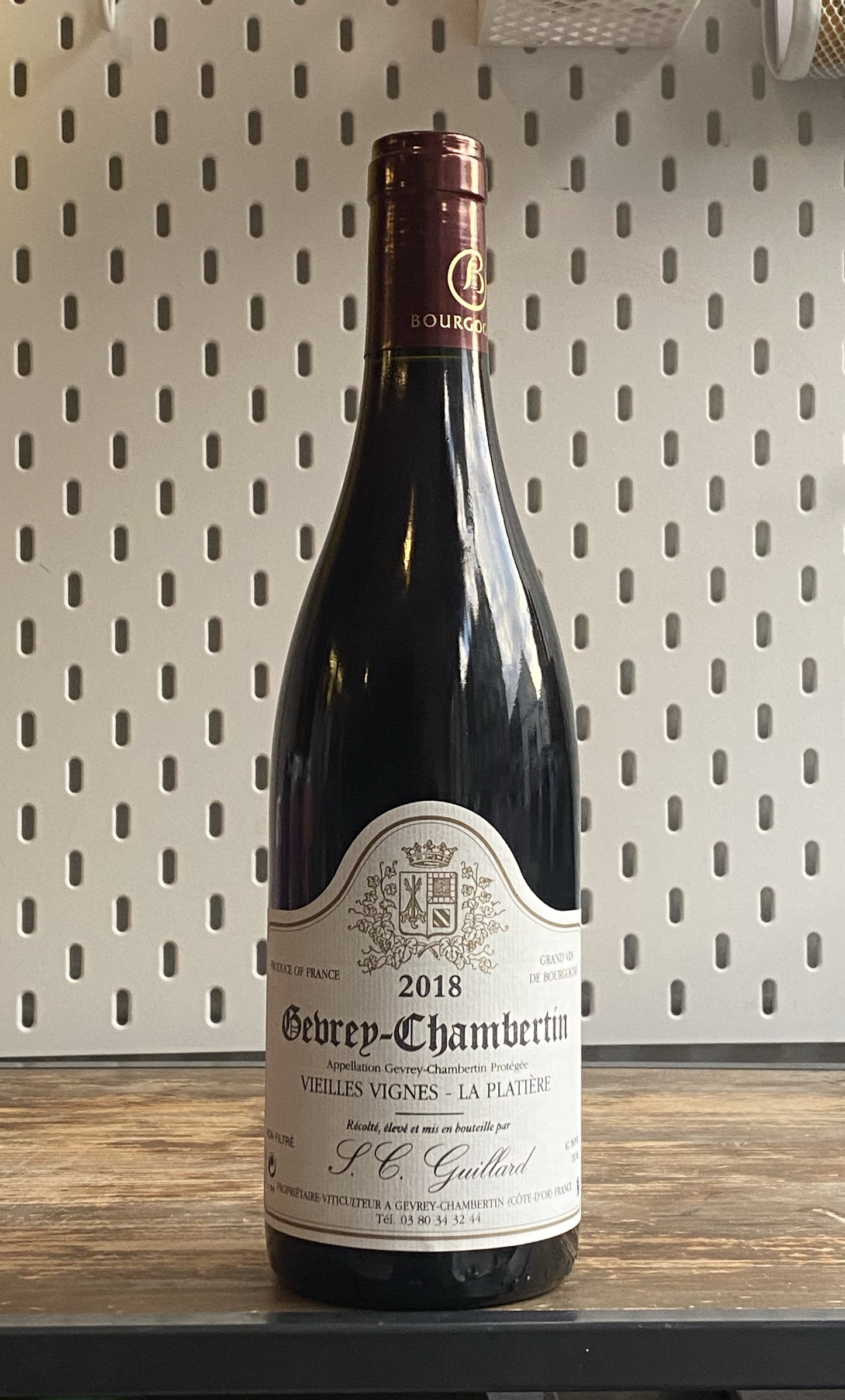 Domaine S.C. Guillard Gevrey Chambertin Les Platieres 2018 at The Beerhive, Edinburgh. Free UK shipping.