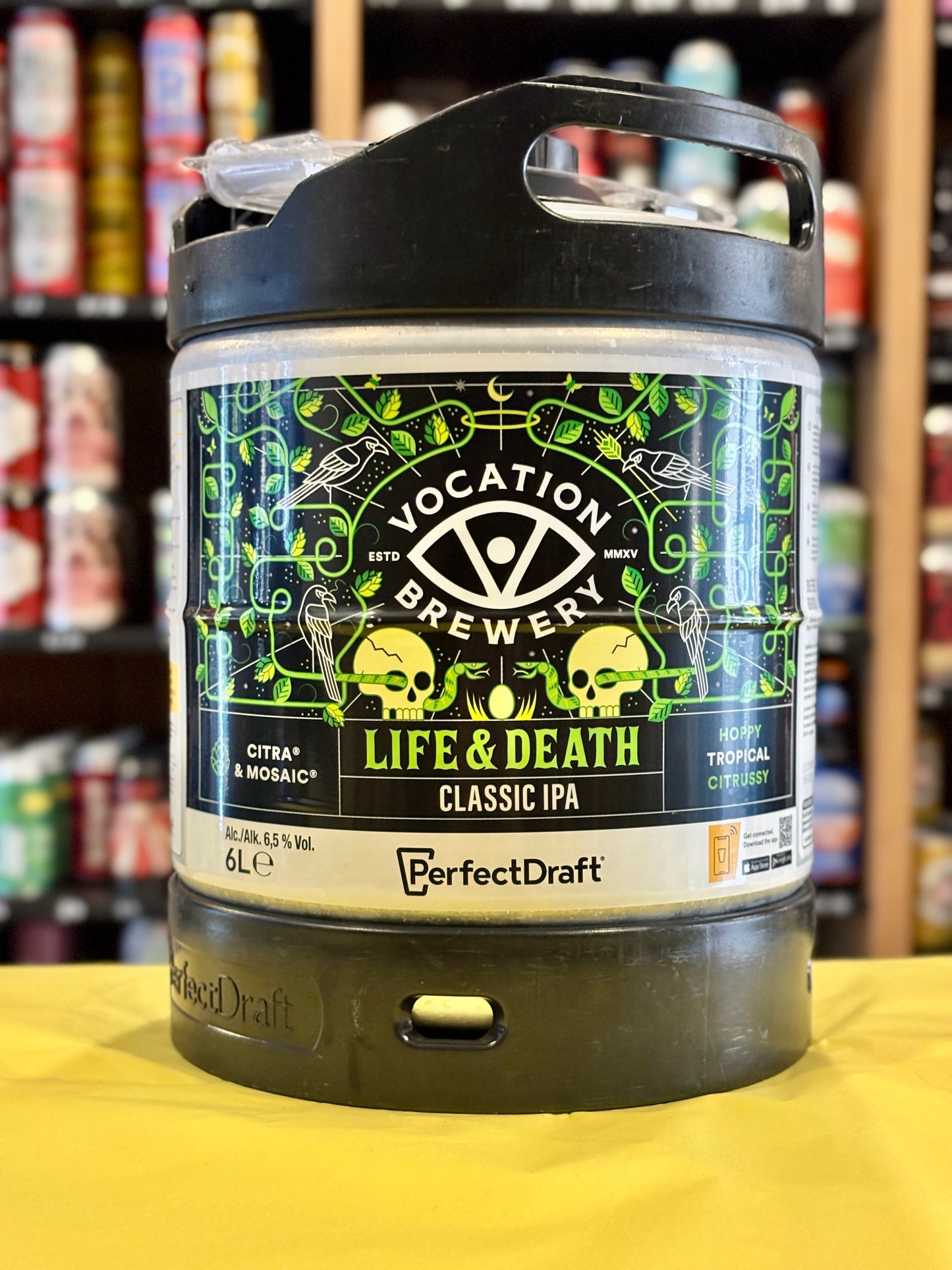 Perfect Draft Vocation Life and Death 6 Litre Keg at The Beerhive, Edinburgh. Free UK shipping.
