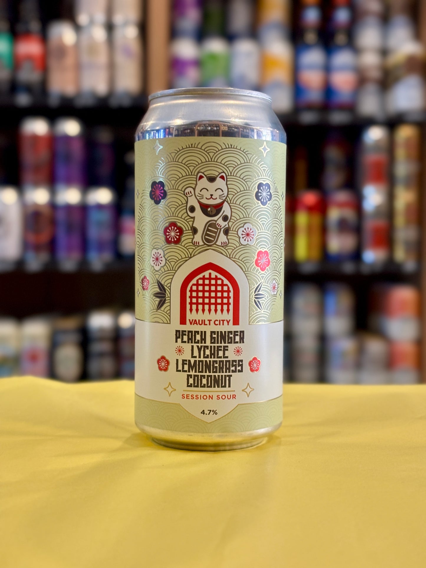 Vault City Peach and Ginger Lychee Lemongrass Coconut Sour