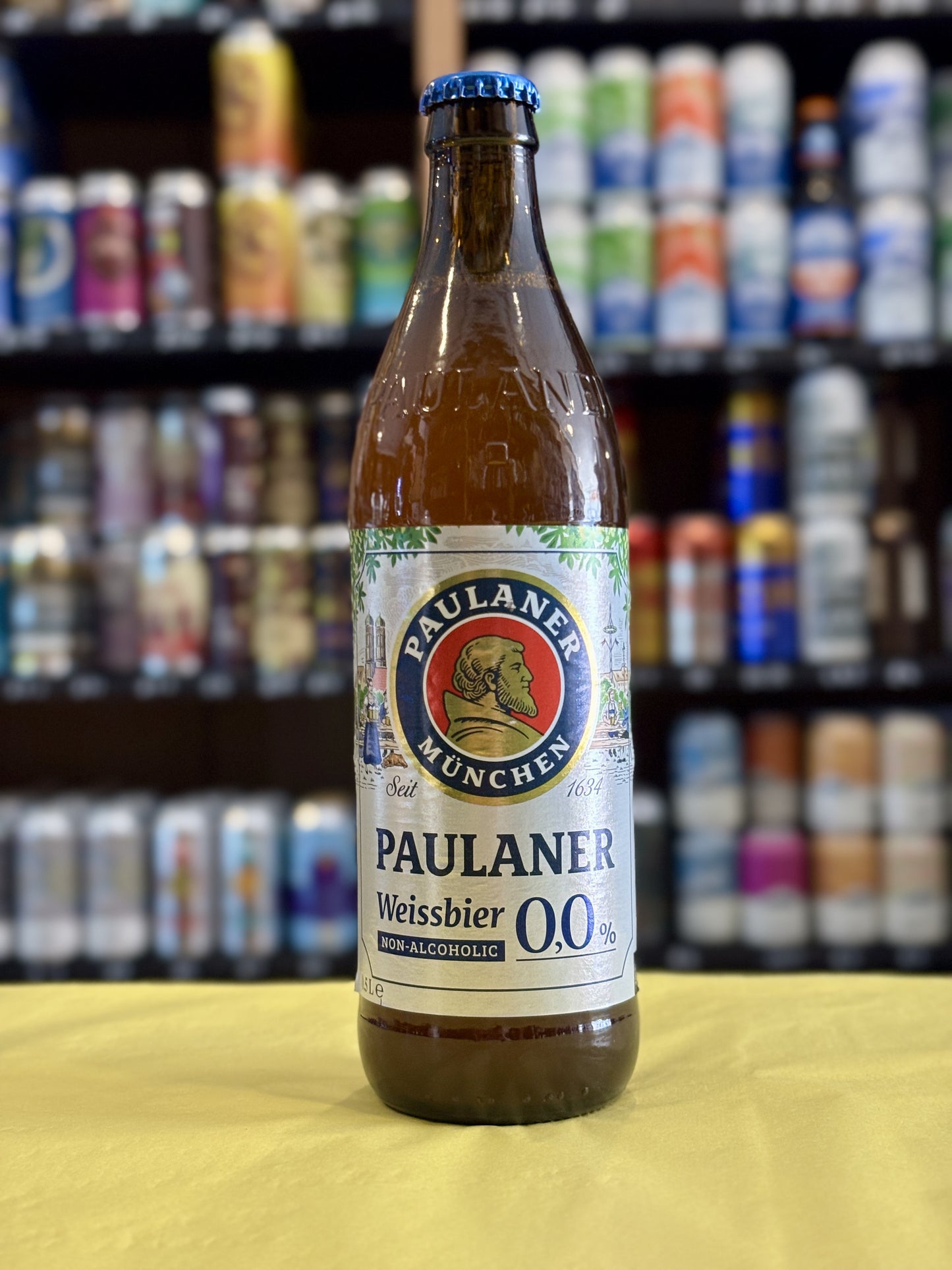 Paulaner Alc Free Weissebier 500ml Bottle at The Beerhive, Edinburgh. Free UK shipping.