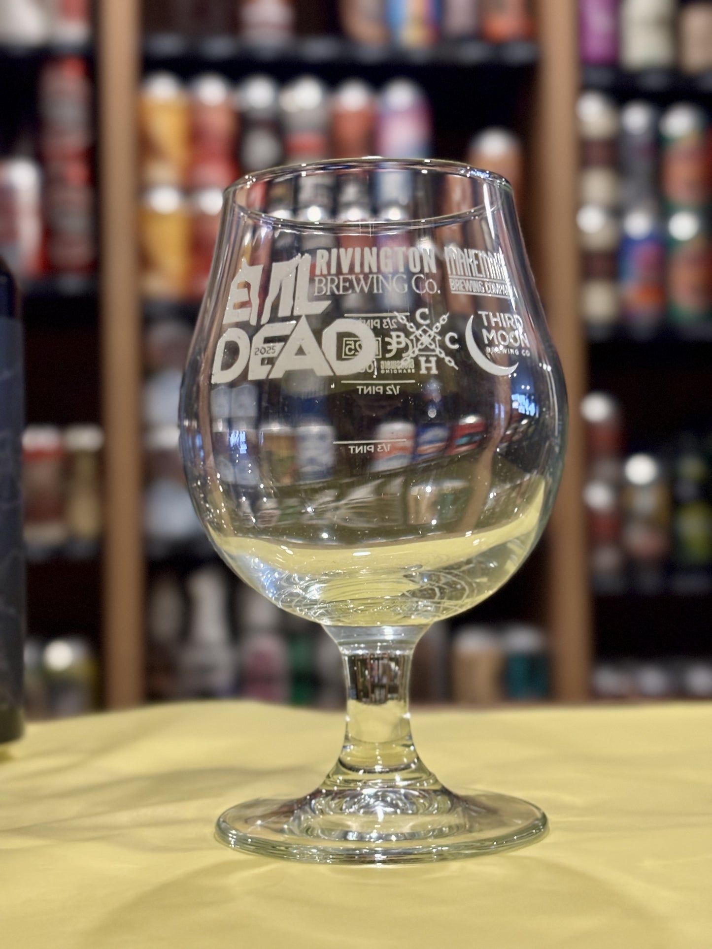 Rivington Evil Dead Glass at The Beerhive, Edinburgh. Free UK shipping.