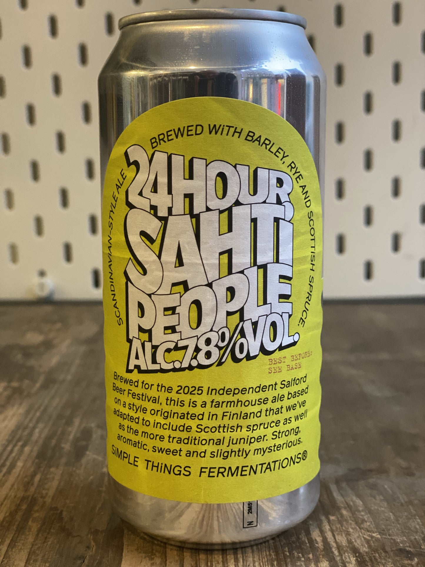 Simple Things 24 Hour Sahti People Strong Farmhouse Ale at The Beerhive, Edinburgh. Free UK shipping.