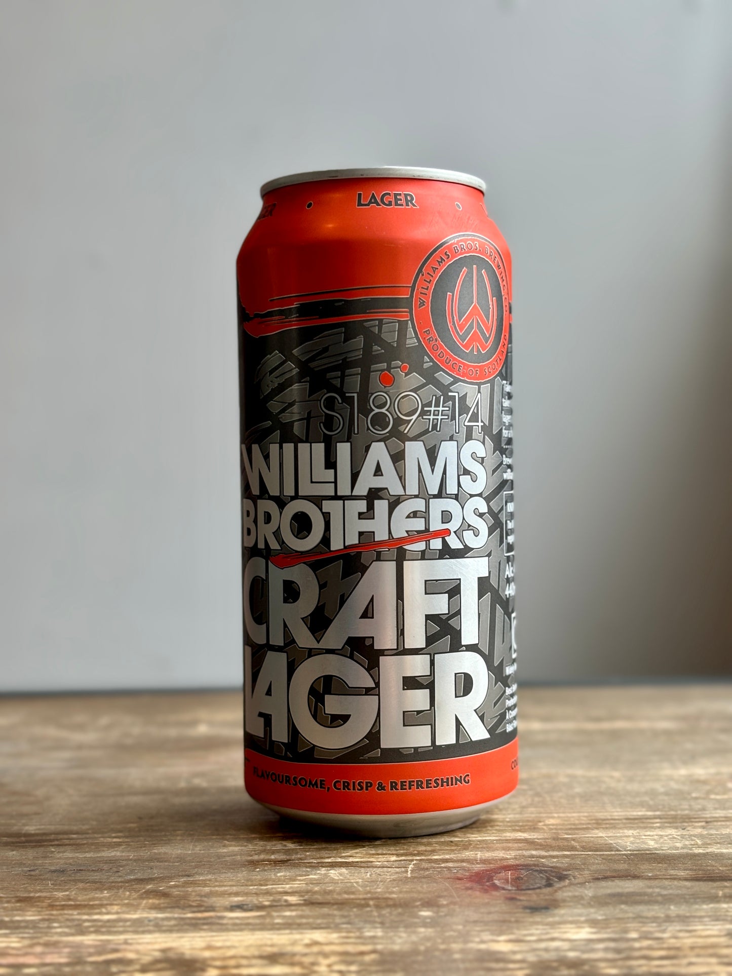 Williams Craft Lager Can at The Beerhive, Edinburgh. Free UK shipping.