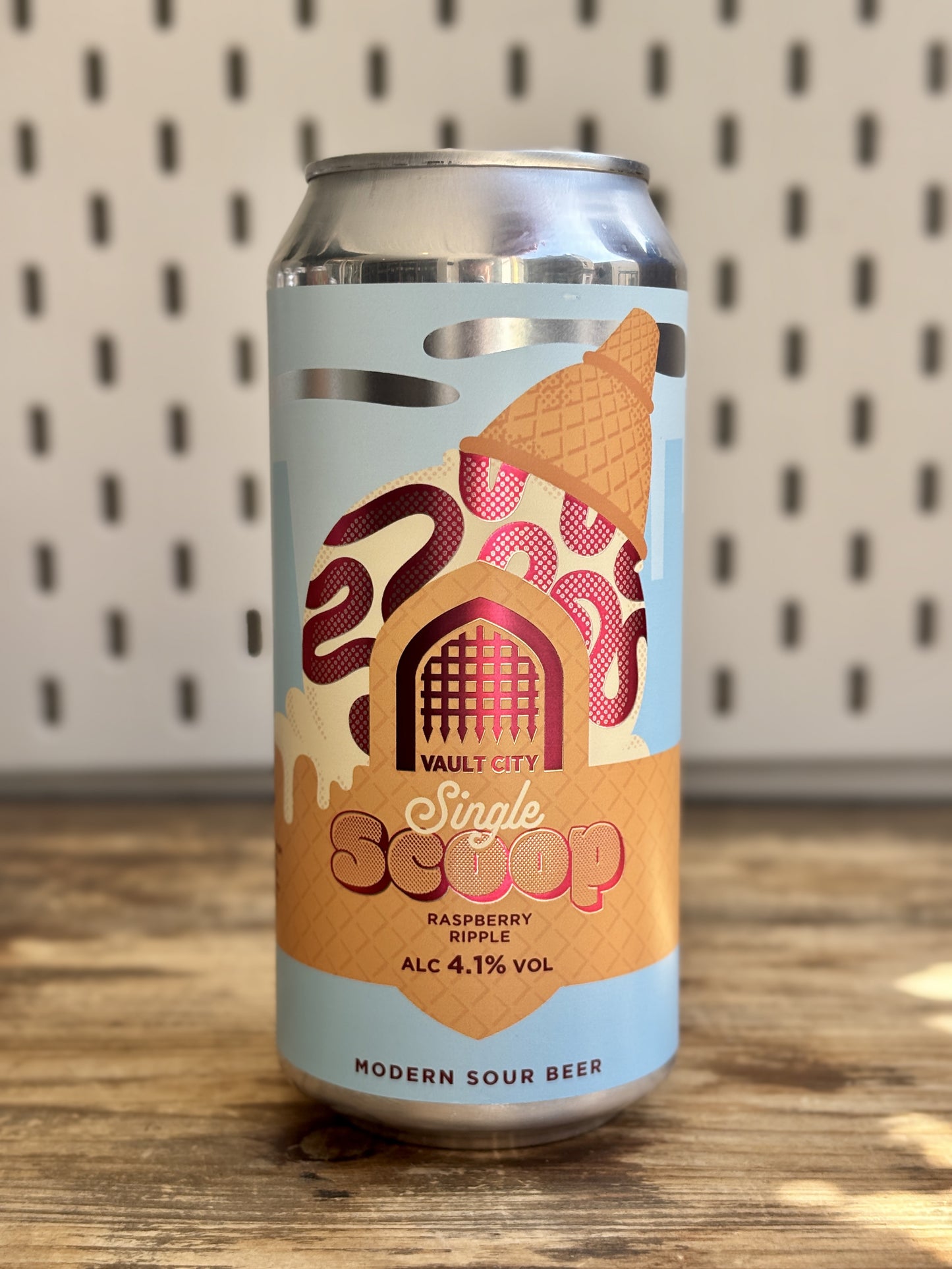 Vault City Raspberry Ripple Single Scoop