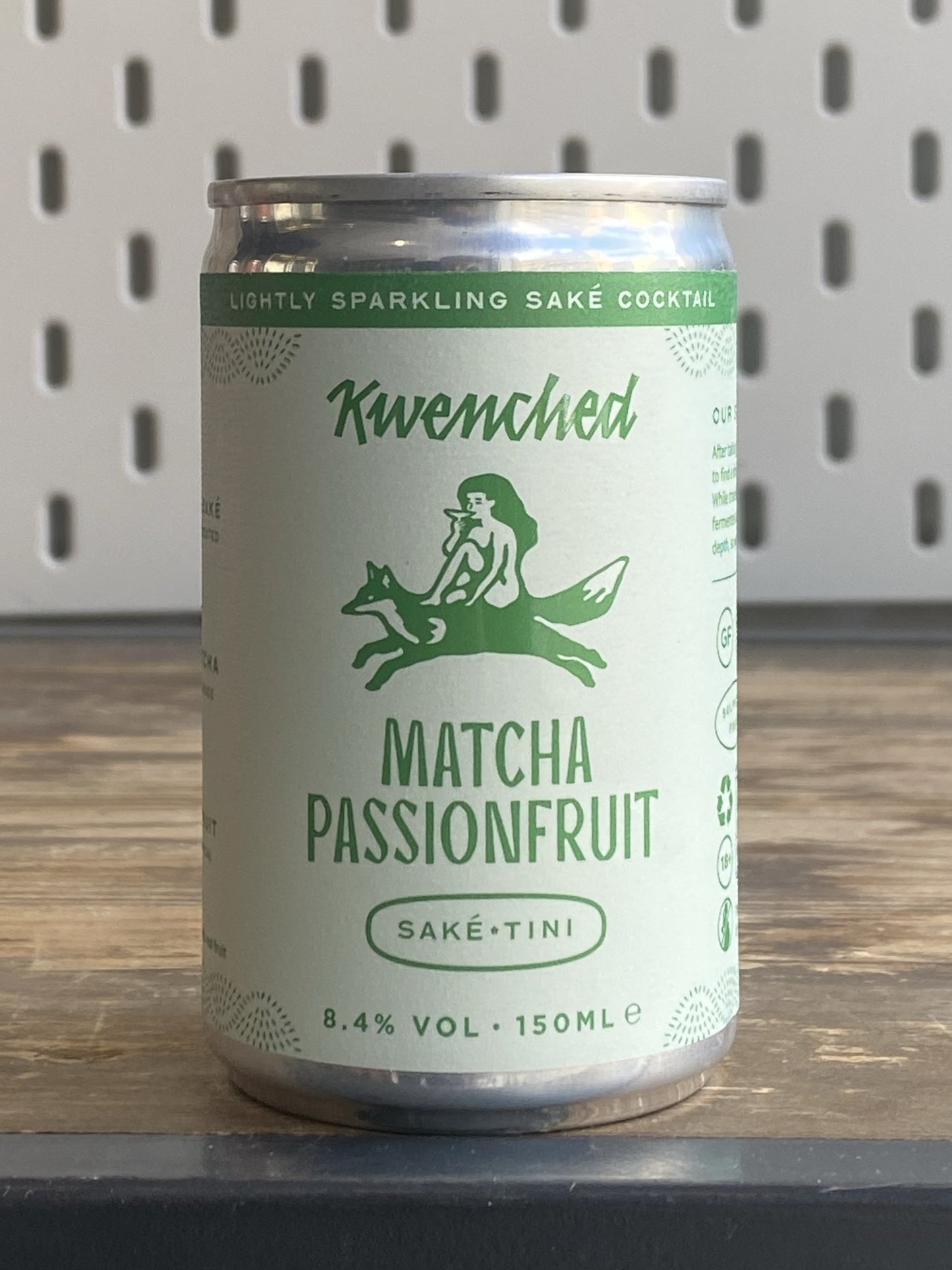 Kwenched Matcha Passionfruit Sake Cocktail