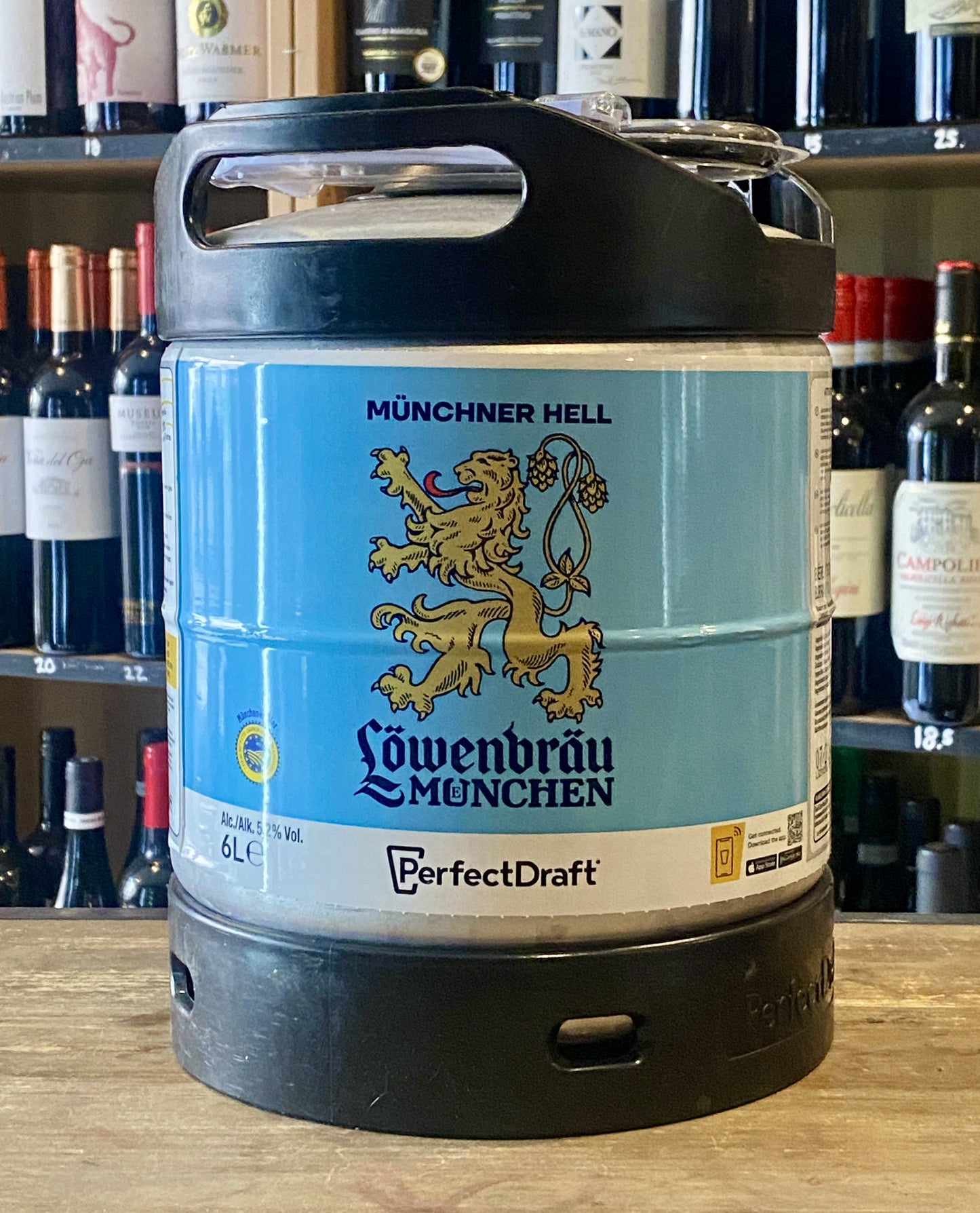 Lowenbrau Perfect Draft 6 Litre Keg. at The Beerhive, Edinburgh. Free UK shipping.