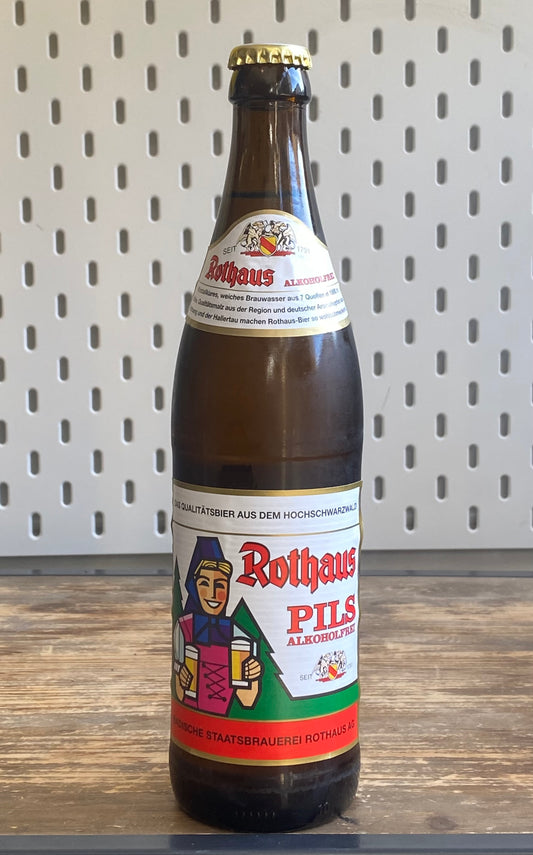 Rothaus Pils Alkoholfrei 0.5% 500ml at The Beerhive, Edinburgh. Free UK shipping.