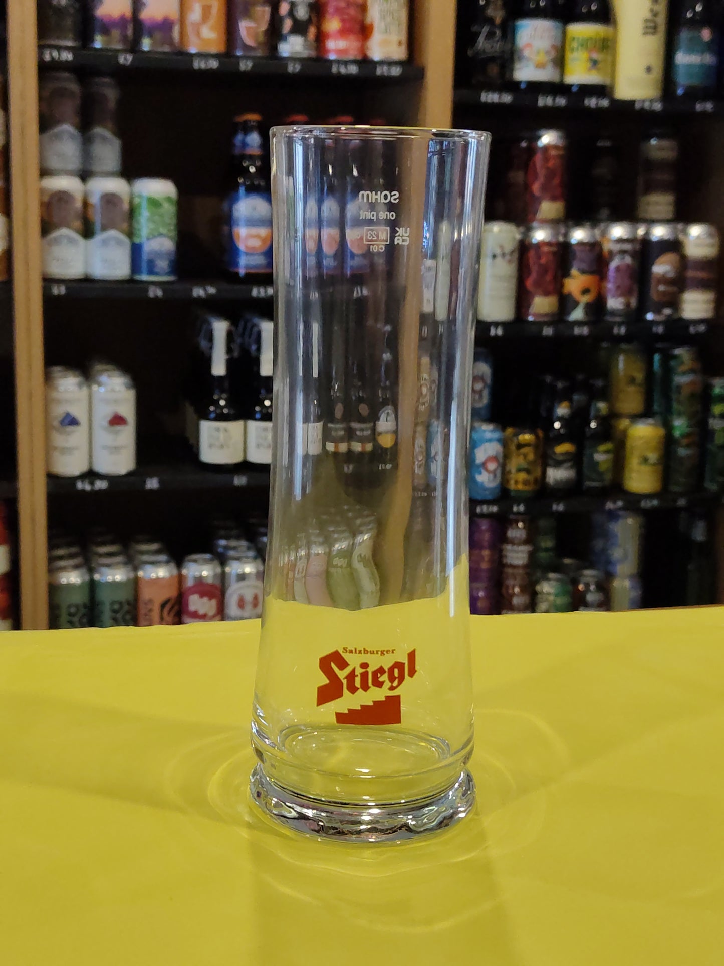 Stiegl 0.5L Becher at The Beerhive, Edinburgh. Free UK shipping.