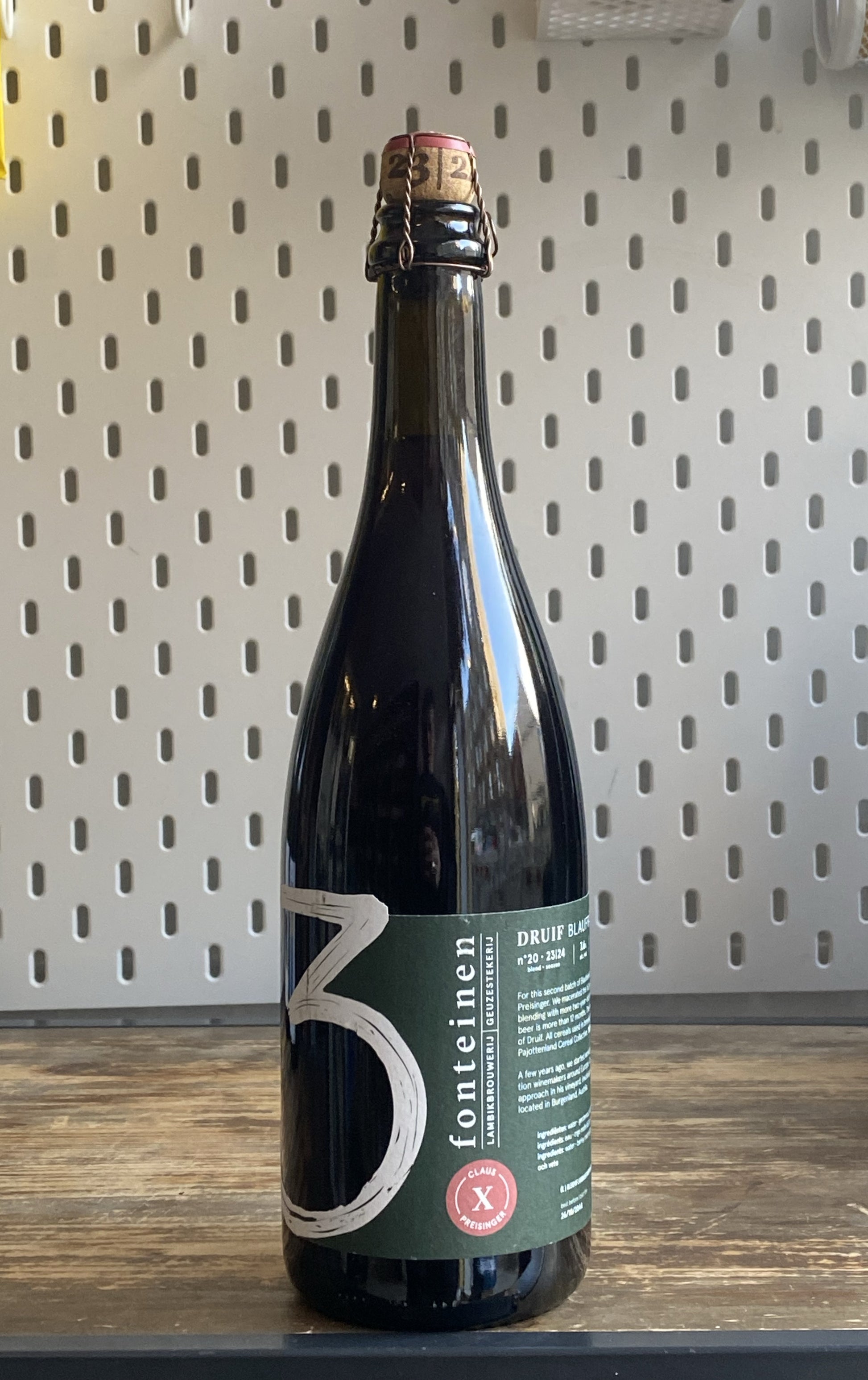 3 Fonteinen Druif Blaufrankisch 75cl at The Beerhive, Edinburgh. Free UK shipping.