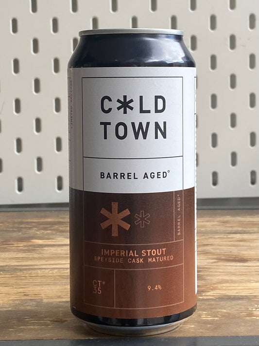 Cold Town Barrel Aged Imperial Stout at The Beerhive, Edinburgh. Free UK shipping.