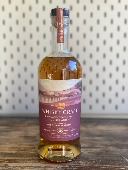 Whisky Craft Isle of Jura 36 Year Old at The Beerhive, Edinburgh. Free UK shipping.