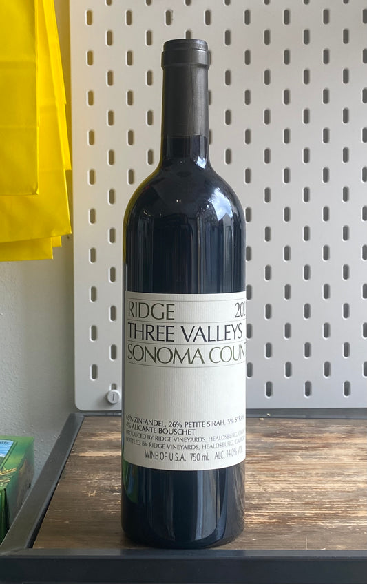 Ridge Three Valleys Zinfandel 2021