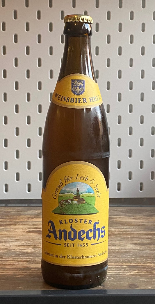 Andechs Hefe Weiss Hell at The Beerhive, Edinburgh. Free UK shipping.