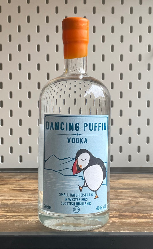 Badachro Dancing Puffin Vodka at The Beerhive, Edinburgh. Free UK shipping.