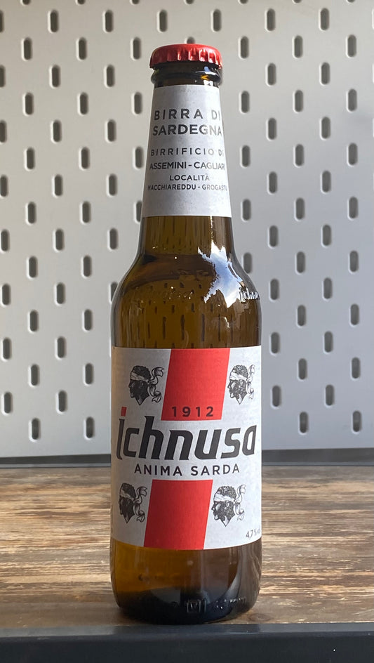 Birra Ichnusa Lager at The Beerhive, Edinburgh. Free UK shipping.