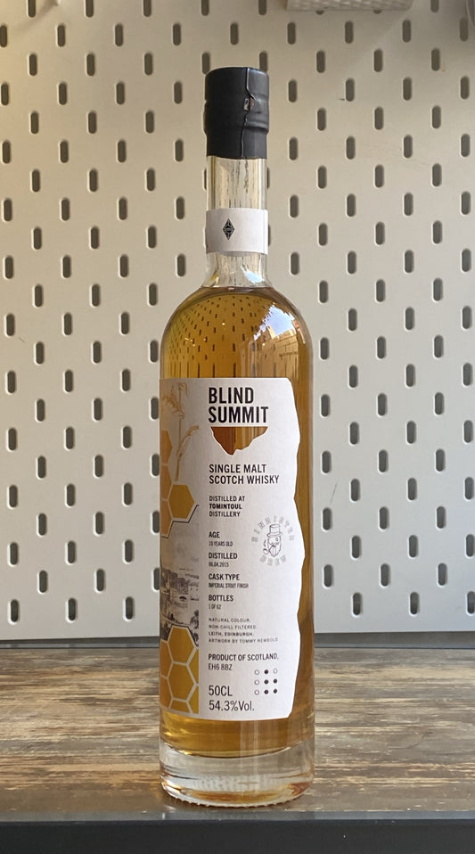 Blind Summit X Sinnister X The Beerhive Tomintoul 10 Year Old at The Beerhive, Edinburgh. Free UK shipping.