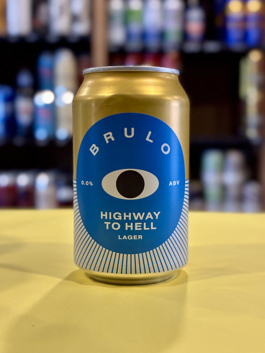 Brulo Highway to Hell Lager at The Beerhive, Edinburgh. Free UK shipping.