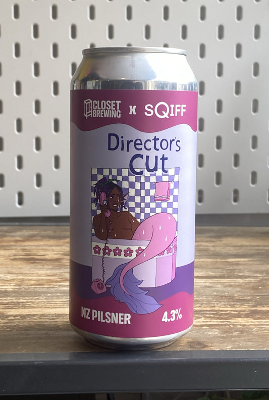Closet Brewing Directors Cut NZ Pilsner at The Beerhive, Edinburgh. Free UK shipping.
