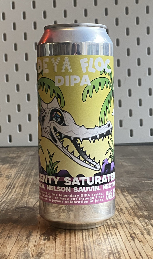 DEYA x Floc Plenty Saturated DIPA - Motueka, Nelson, Nectaron at The Beerhive, Edinburgh. Free UK shipping.