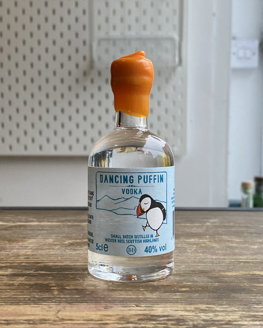 Dancing Puffin Vodka 5cl at The Beerhive, Edinburgh. Free UK shipping.