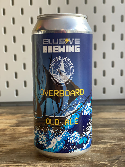 Elusive x Sunken Knave Overboard Old Ale at The Beerhive, Edinburgh. Free UK shipping.