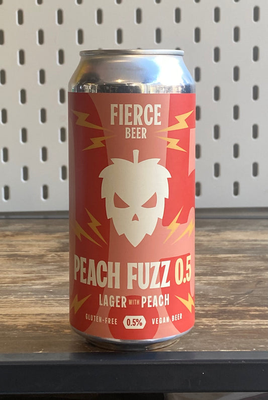 Fierce Peach Fuzz Alc Free 440ml at The Beerhive, Edinburgh. Free UK shipping.