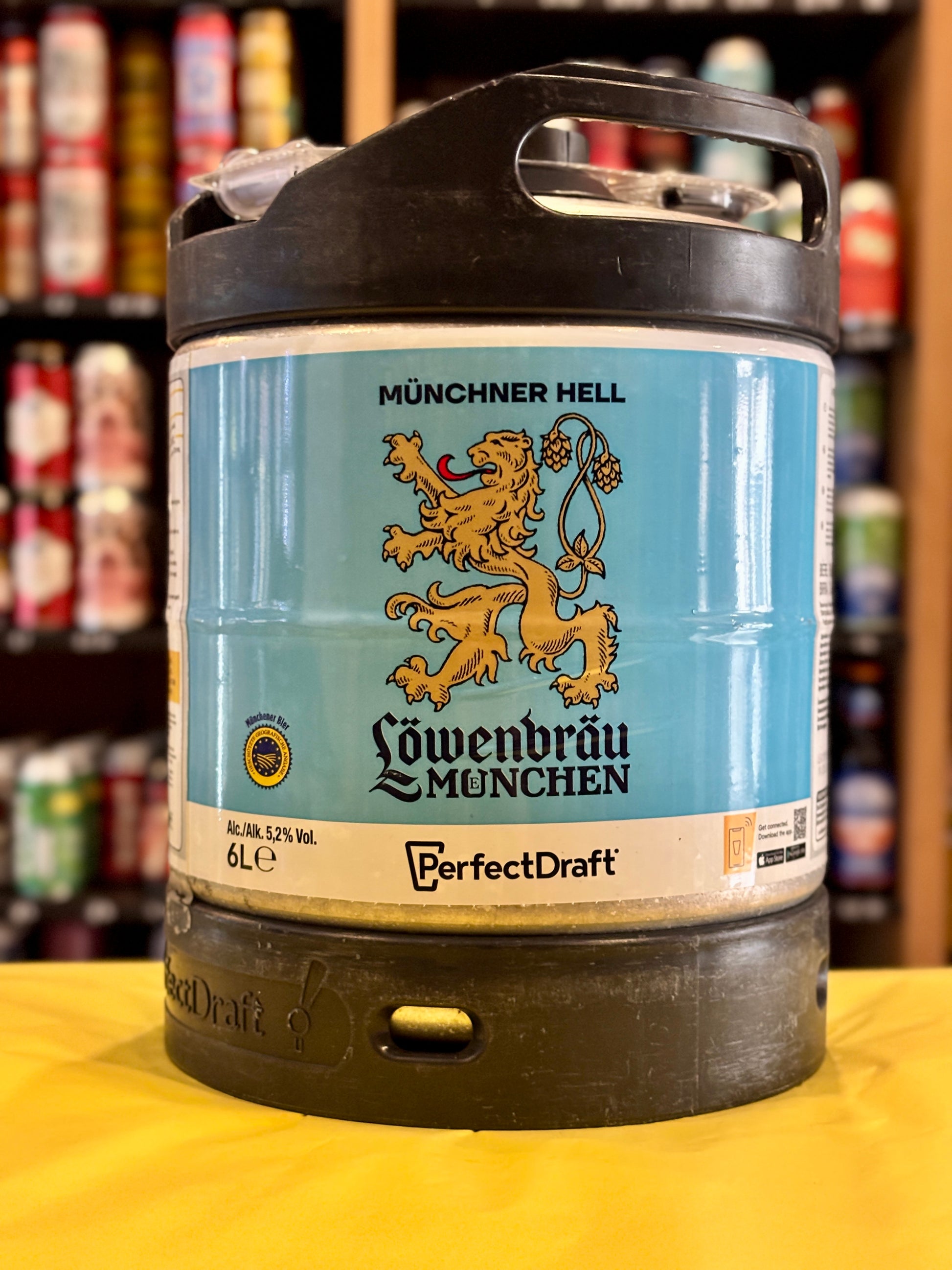 Lowenbrau Perfect Draft 6 Litre Keg. at The Beerhive, Edinburgh. Free UK shipping.