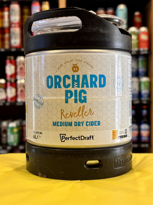 Perfect Draft Orchard Pig Cider 6 Litre Keg at The Beerhive, Edinburgh. Free UK shipping.