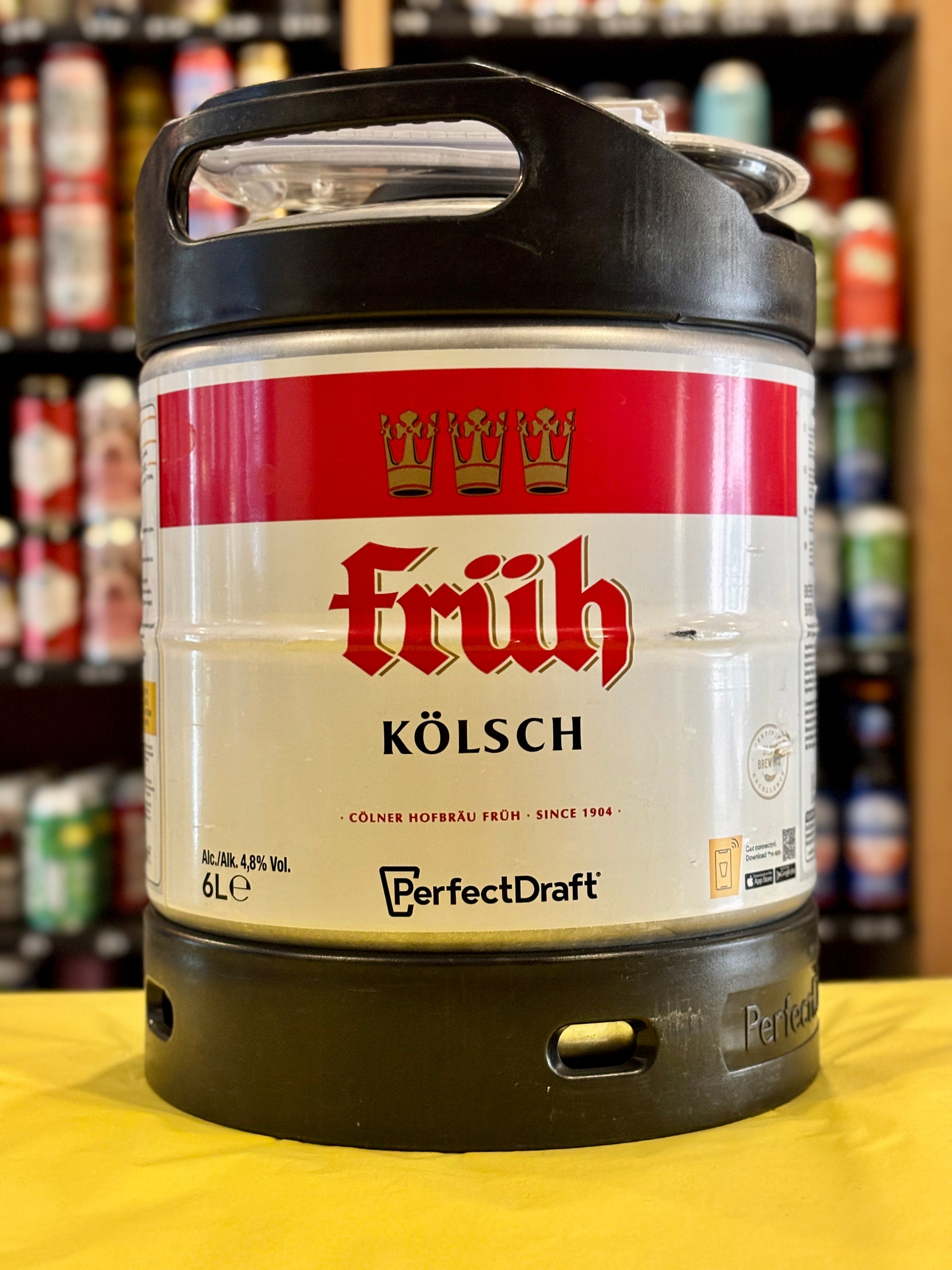 Perfect Draft Fruh Kolsch 6 Litre Keg at The Beerhive, Edinburgh. Free UK shipping.