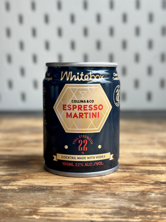 Whitebox Collina & Co Espresso Martini at The Beerhive, Edinburgh. Free UK shipping.