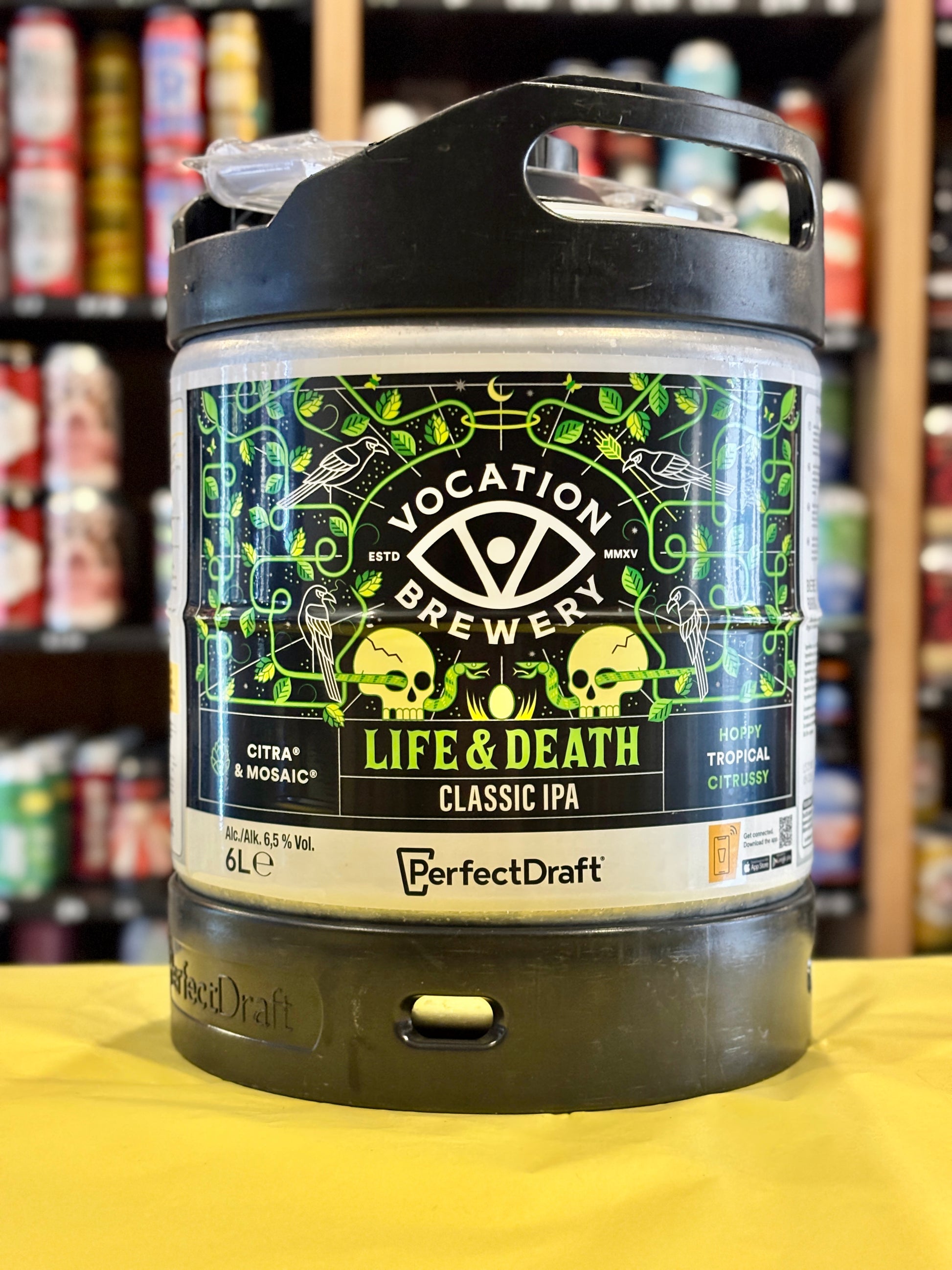 Perfect Draft Vocation Life and Death 6 Litre Keg at The Beerhive, Edinburgh. Free UK shipping.