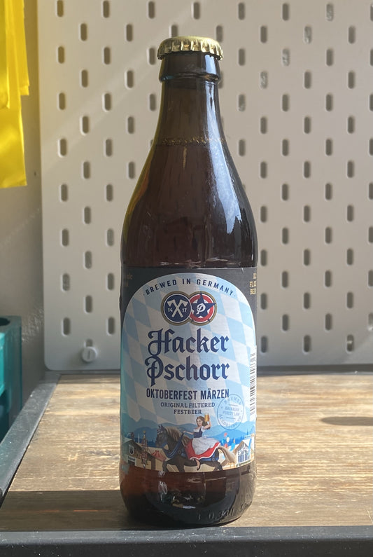 Hacker-Pschorr Oktoberfest 330ml at The Beerhive, Edinburgh. Free UK shipping.