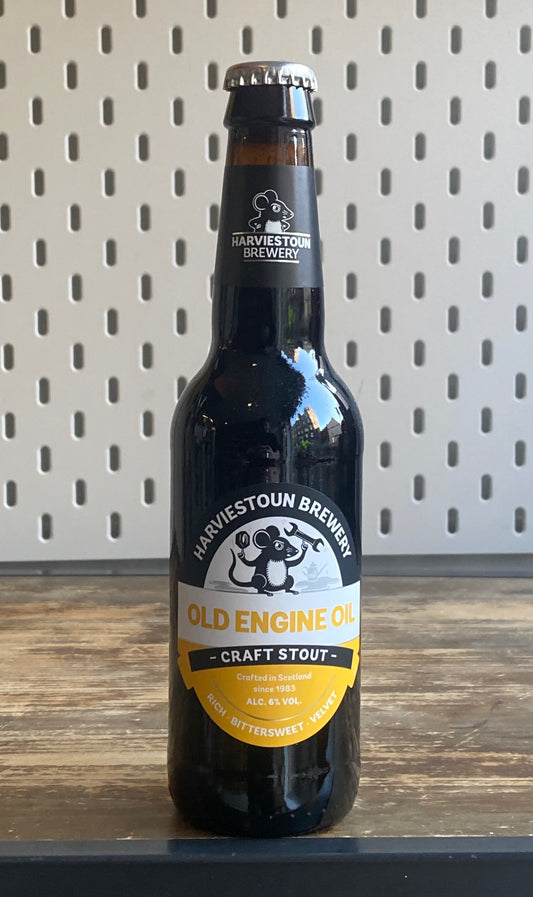 Harviestoun Old Engine Oil at The Beerhive, Edinburgh. Free UK shipping.