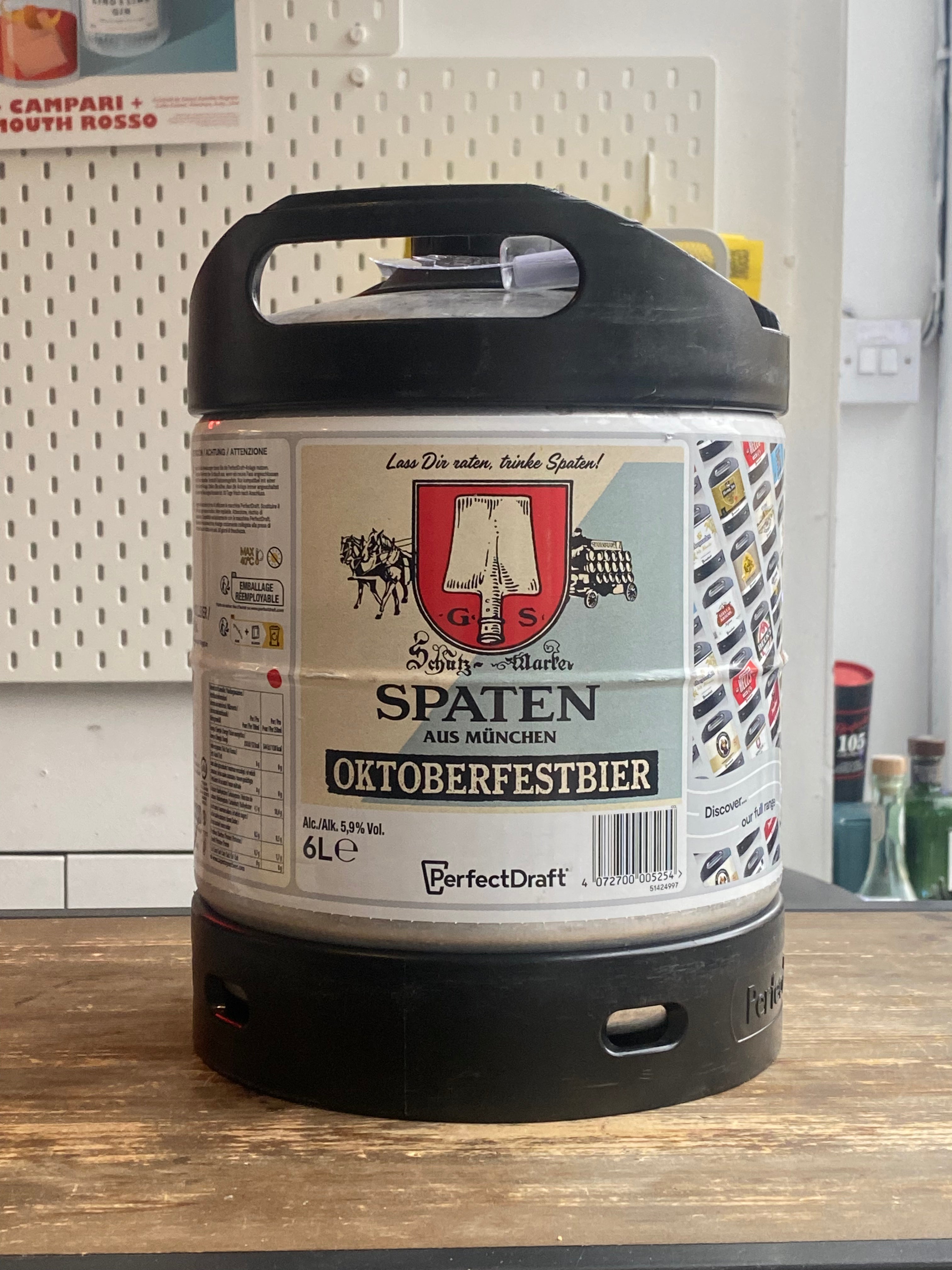 Perfect Draft Spaten Oktoberfest 6L Keg - The Beerhive