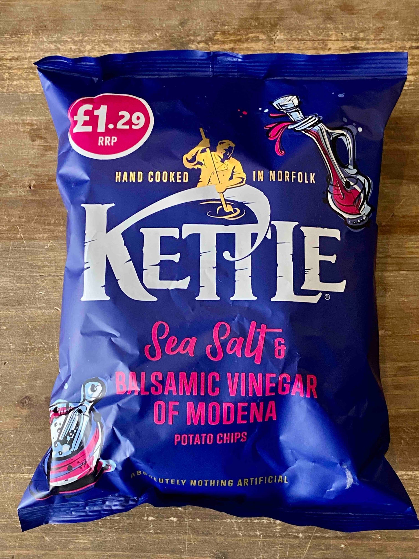 Kettle Chips Salt and Vinegar 80g