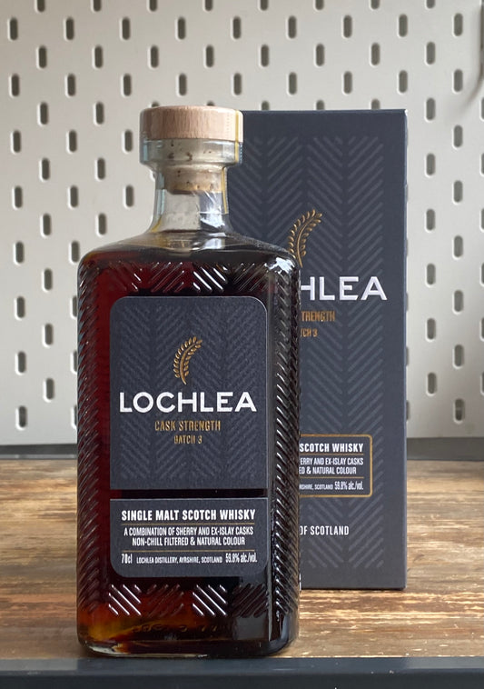 Lochlea Cask Strength Batch 3 at The Beerhive, Edinburgh. Free UK shipping.