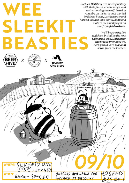 Wee Sleekit Beasties BH x Lochlea Ticket at The Beerhive, Edinburgh. Free UK shipping.