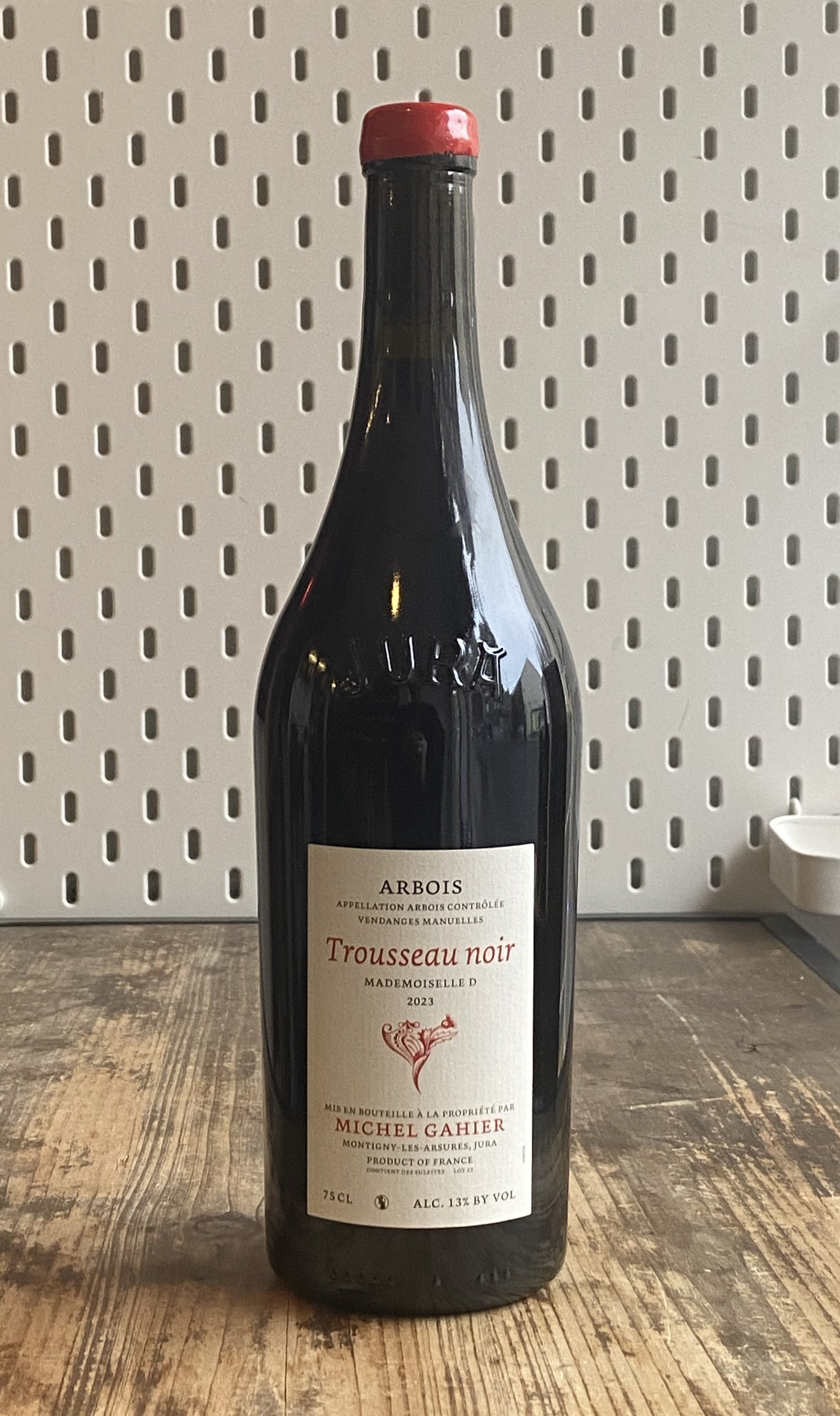 Michel Gahier Arbois Trousseau Noir, Mademoiselle D at The Beerhive, Edinburgh. Free UK shipping.