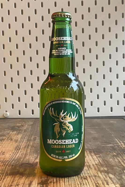Moosehead Lager at The Beerhive, Edinburgh. Free UK shipping.