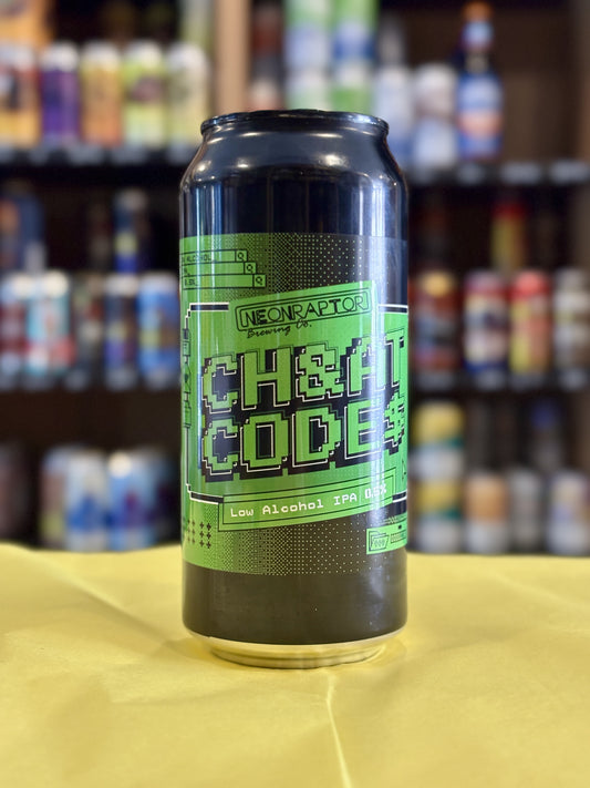 Neon Raptor Cheat Code Alc Free IPA at The Beerhive, Edinburgh. Free UK shipping.