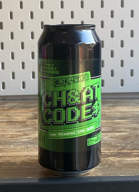 Neon Raptor Cheat Code Alc Free IPA at The Beerhive, Edinburgh. Free UK shipping.