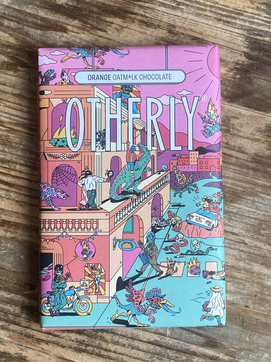 Otherly Orange Oatmilk Chocolate 120g at The Beerhive, Edinburgh. Free UK shipping.
