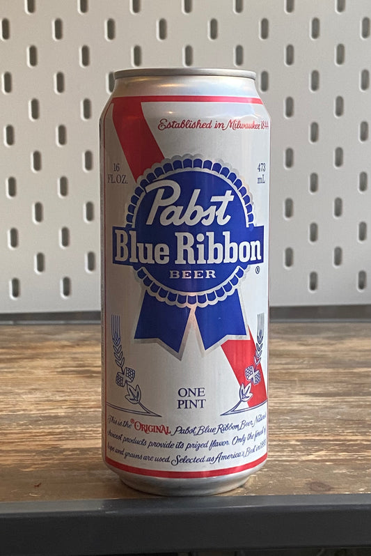 Pabst Blue Ribbon PBR Can at The Beerhive, Edinburgh. Free UK shipping.