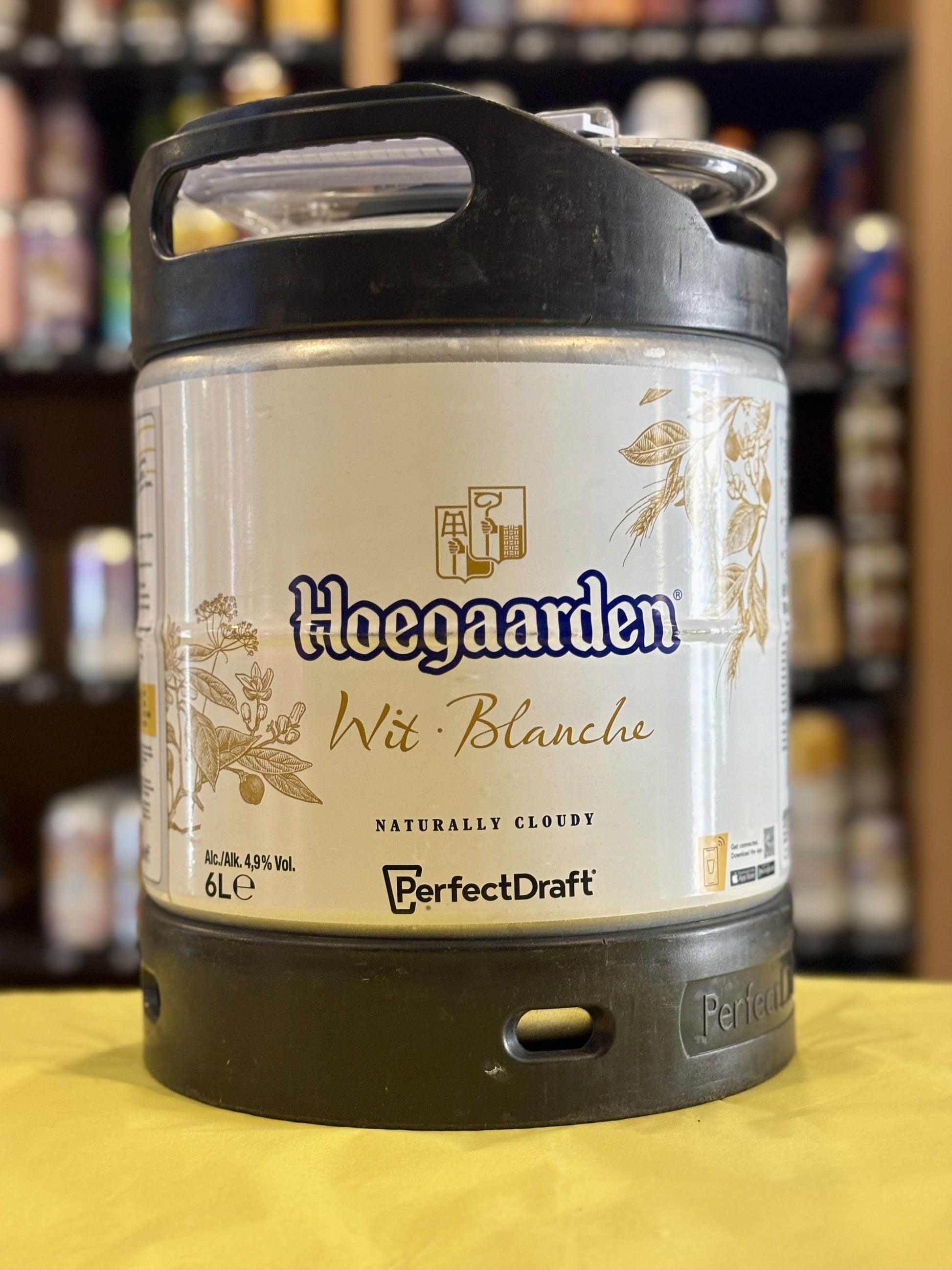Perfect Draft Hoegaarden 6 Litre Keg at The Beerhive, Edinburgh. Free UK shipping.